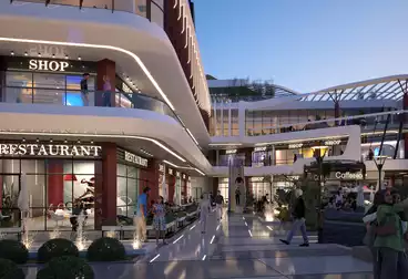 محل تجاري بالدور الارضي ب Cielo Mall على طريق السويس وأمام مدينتي