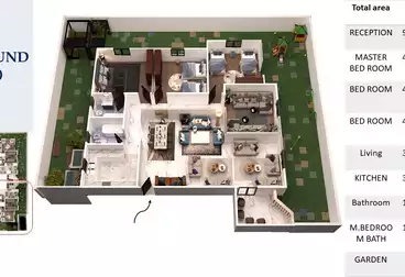 Apartment with Garden For sale - 4 rooms - floor 1