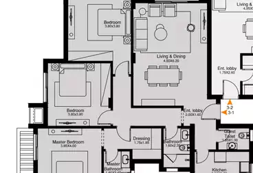 undefined undefined - 3 rooms - floor 3