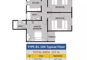 undefined undefined - 3 rooms - floor 4