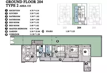 Apartment with Garden For sale - 3 rooms - floor 0