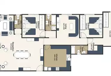 undefined undefined - 3 rooms - floor 2