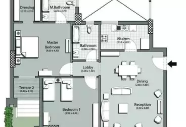 Apartment with Garden For sale - 2 rooms - floor 0