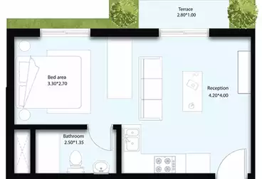 Studio For sale - 1 rooms - floor 1