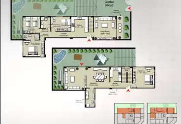 Duplex with Garden For sale - 3 rooms - floor 0