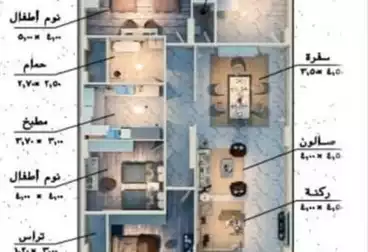 Apartments For sale - 3 rooms - floor 7