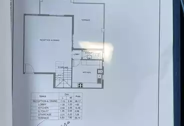 Duplex For sale - 3 rooms - floor 4
