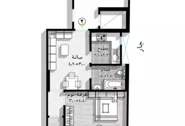 undefined undefined - 2 rooms - floor 9