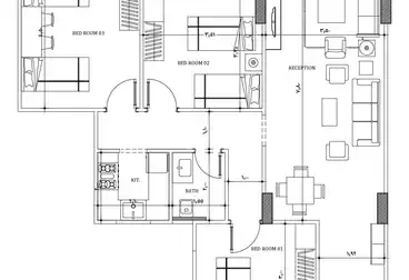 Apartments For sale - 3 rooms - floor 3