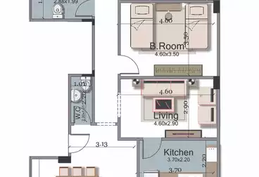 Apartments For sale - 3 rooms - floor 1