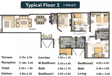 Apartments For sale - 3 rooms - floor 3