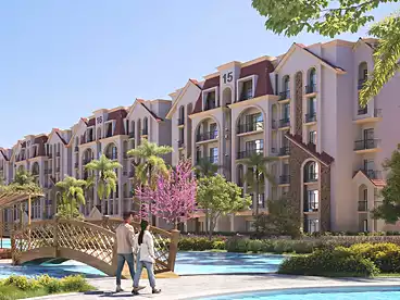 Apartments For sale in Jiwar Residence Compound - Concrete, Compounds in 6th Settlement, 101 sqm