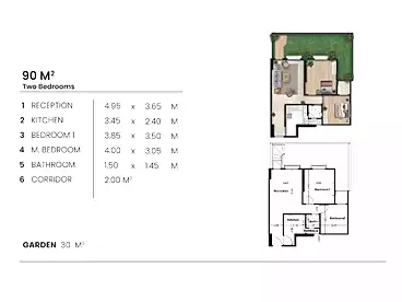 Apartment with Garden For sale - 2 rooms - floor 0