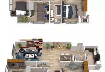 Apartments For sale - 3 rooms - floor 4