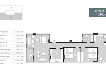 undefined undefined - 3 rooms - floor 1