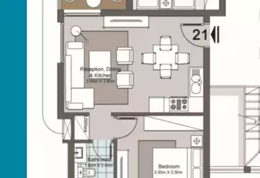 undefined undefined - 1 rooms - floor 2