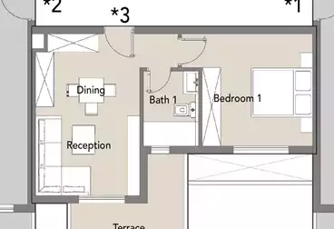 Studio For sale - 1 rooms - floor 2