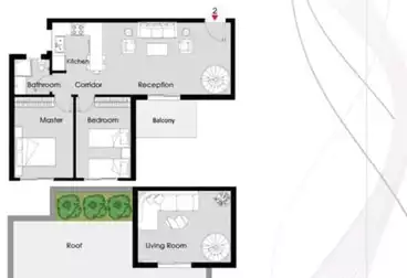 بنتهاوس للبيع - 3 غرف - بالدور 5