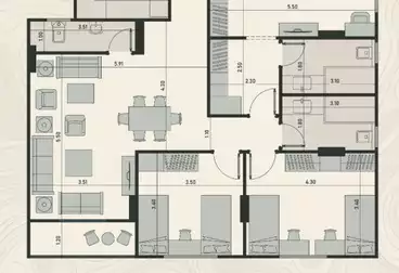 Apartments For sale - 3 rooms - floor 2