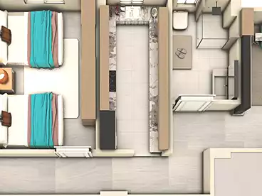 شقق للبيع - 3 غرف - بالدور 2