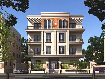 شقة بحديقة للبيع - 3 غرف - بالدور 2