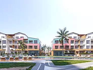 Chalets For sale in Virginia Plaza Resort - Solid, North Coast Resorts, 65 sqm