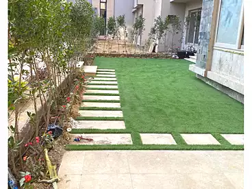 Apartment with Garden For rent in Galleria Moon Valley Compound - Arabia, Compounds in New Cairo, 130 sqm