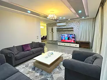 Serviced Apartments For rent in El Karma Residence - Badr El Din, Compounds in Sheikh Zayed, 160 sqm