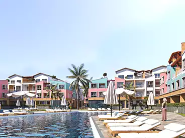 شاليهات للبيع في منتجع فيرجينيا فلاور - سوليد، منتجعات الساحل الشمالى، 45 متر