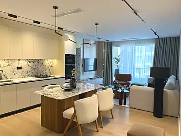 Duplex with Garden For sale in Trio Gardens Compound - M Squared, Compounds in New Cairo, 230 sqm
