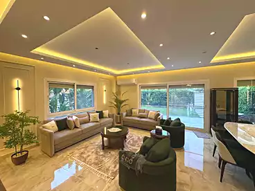 Duplex with Garden For sale in Trio Gardens Compound - M Squared, Compounds in New Cairo, 220 sqm