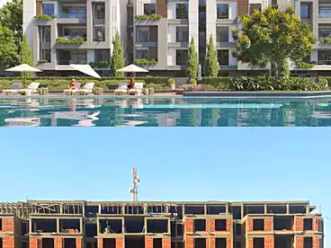 شقق للبيع في كمبوند الجار بريتش ديستريكت، كمبوند بمدينة الشروق، 124 متر