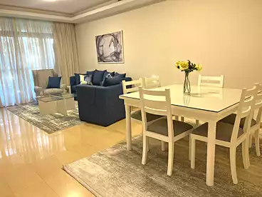 Apartment with Garden For rent in Festival Living - Cairo Festival City Compound, Cairo Festival City Compound - Al Futtaim, 140 sqm