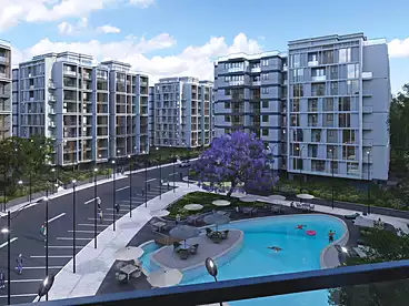 Apartments For sale in Palmeira Residence - Al Moameron Al Arab, El Alamein, 90 sqm