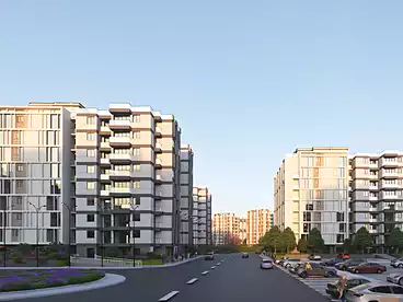 Apartments For sale in Palmeira Residence - Al Moameron Al Arab, El Alamein, 89 sqm
