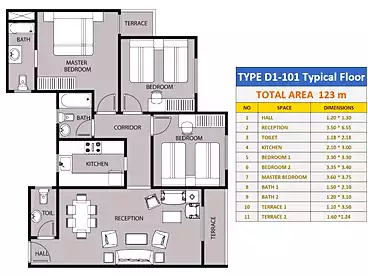Apartments For sale in Address Home Compound - Arkan, Compounds in Hadayek October, 123 sqm