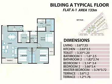 Apartments For sale in Ahmed Zewail Rd, Hadayek October, 133 sqm