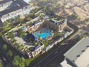 Studio For sale in Aurora Palace Resort, Hurghada Resorts, 70 sqm