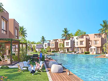 Chalets For sale in Hacienda Waters Resort - Palm Hills, North Coast Resorts, 114 sqm