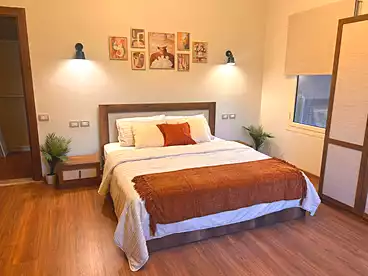 Apartments For rent in The Village Compound - Palm Hills, Compounds in New Cairo, 90 sqm