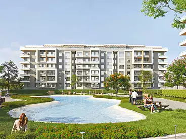 Apartments For sale in Shababeek Compound - Marquee, Compounds in New Cairo, 158 sqm