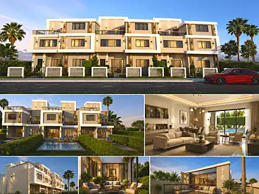 Villas For sale in Hadayek El Solaymaneya, Compounds in Sheikh Zayed, 860 sqm