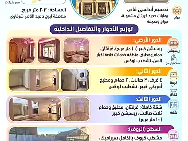 قصر للبيع في مدينة قنا، 203 متر