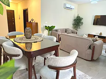 Furnished Apartment For rent in 90 Avenue Compound - Tabarak, Compounds in New Cairo, 157 sqm