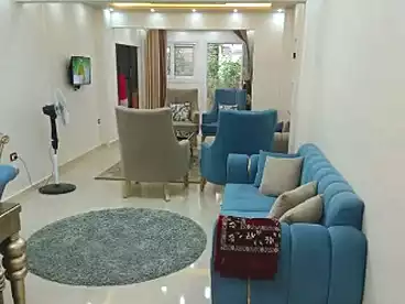 Apartment with Garden For rent in El-Nasr St, El Mamoura, 135 sqm