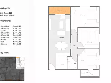 Apartments For sale in Rewaq Residence Compound - Arabian Mark, Compounds in New Cairo, 130 sqm