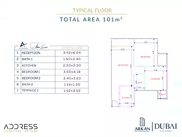 For sale in Address Home Compound - Arkan, Compounds in Hadayek October, 101 sqm
