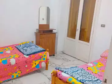Furnished Apartment For rent in Al Mamourah Al Shateea, El Mamoura, 85 sqm