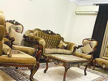 Furnished Apartment For rent in Third Neighborhood, El Sheikh Zayed, 130 sqm