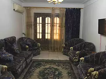 Furnished Apartment For rent in El-Gaish Rd St., Miami, 125 sqm